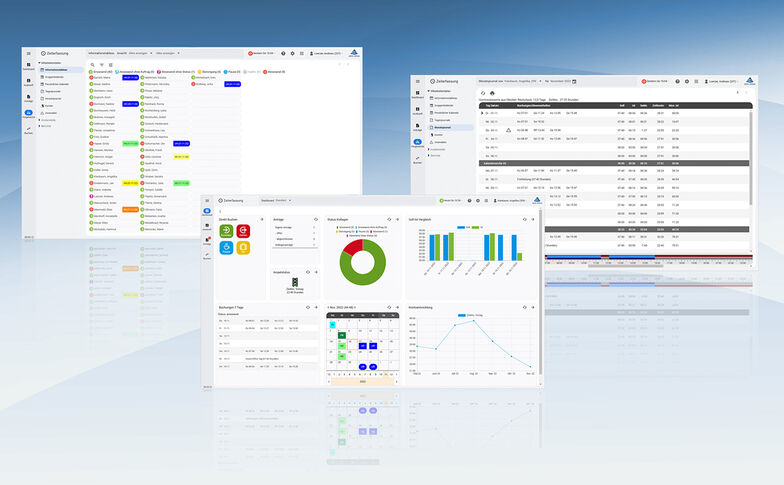 Bildschirmmasken vom Virtuellen Personalbüro